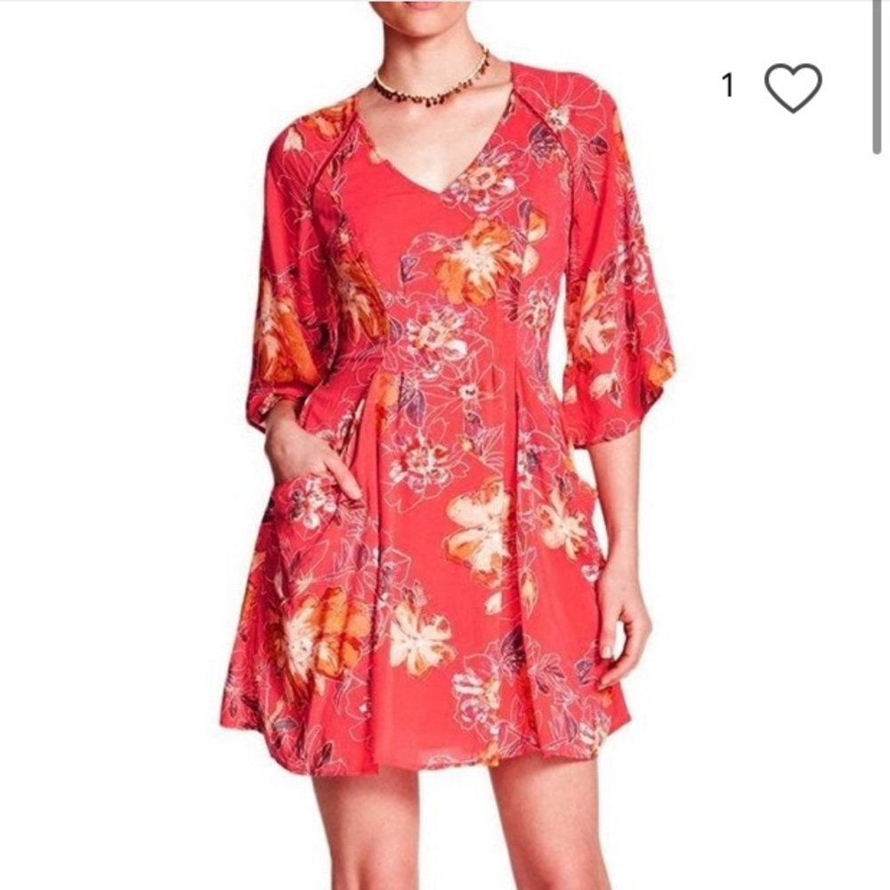 Free People Eyes on You Floral Dress in Poppy